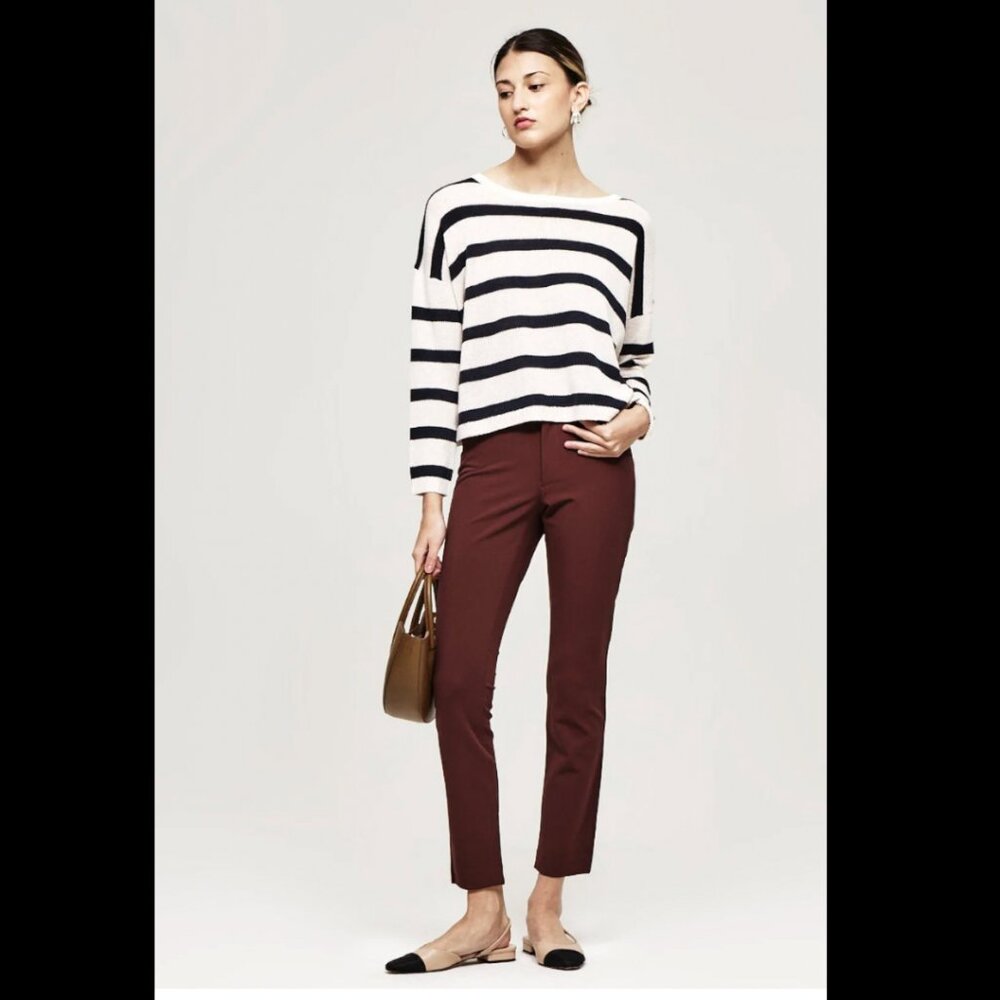 NWT ($198) - The Reset - High Rise Skinny Pants - Wine - Size XL - Picture 2 of 6